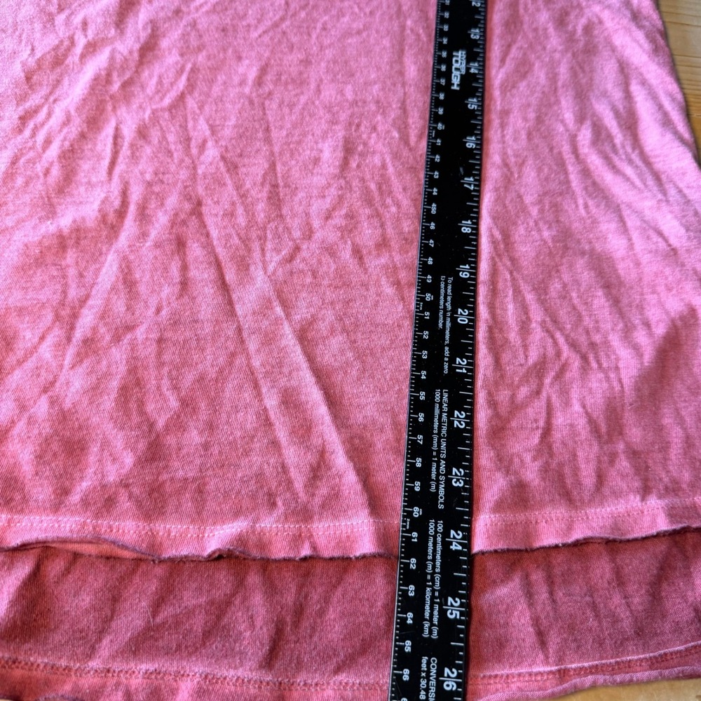 Rock & Republic Womens Coral Pink Pocket Tank Top High Low Hem Size M - Picture 5 of 6